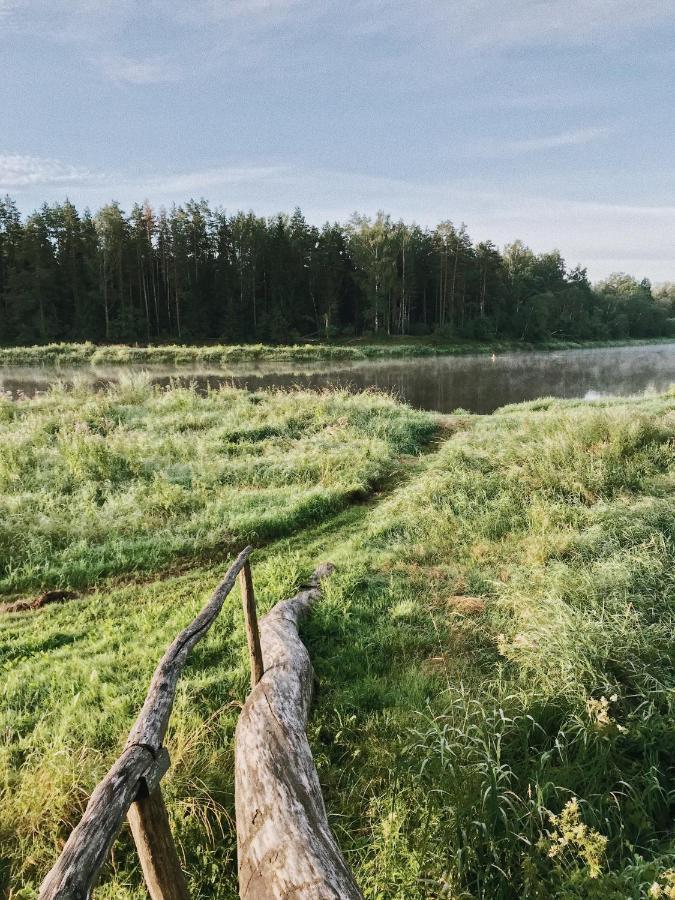 "Gaujmale" Sauna House In Nature Laukbeitini المظهر الخارجي الصورة