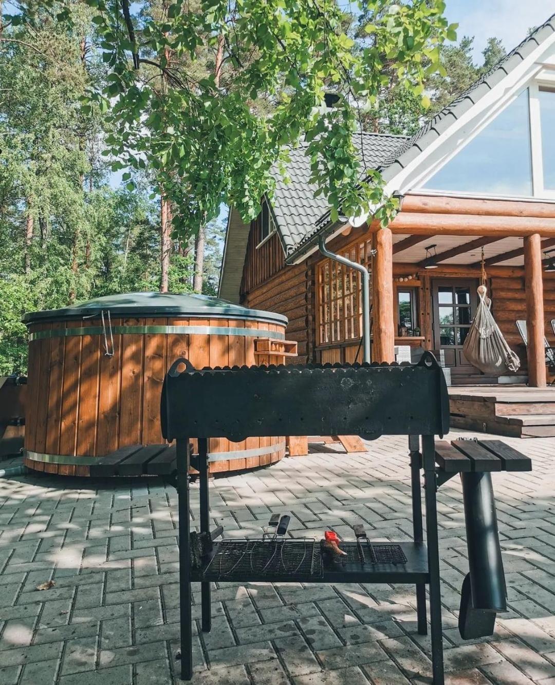 "Gaujmale" Sauna House In Nature Laukbeitini المظهر الخارجي الصورة