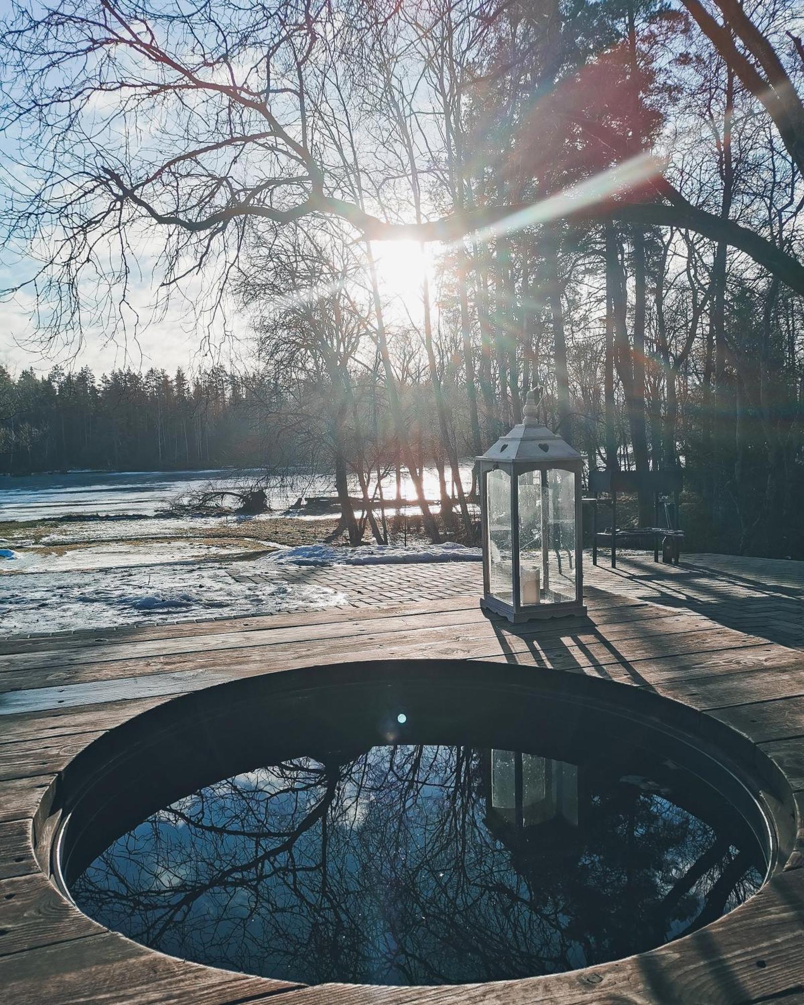 "Gaujmale" Sauna House In Nature Laukbeitini المظهر الخارجي الصورة